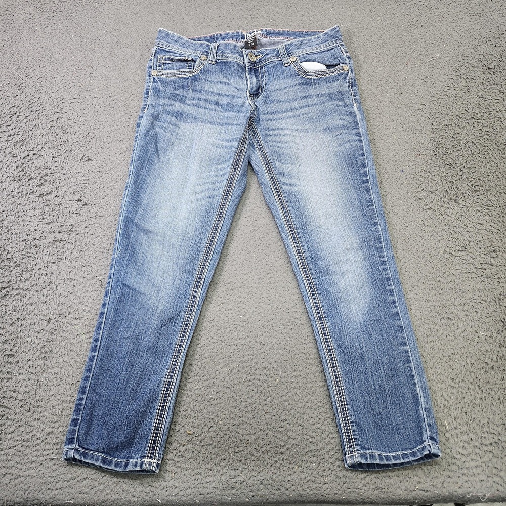 Jade Jeans Jeans Girls 7/8 Blue Straight Leg Stretch Denim Casual Youth Kids